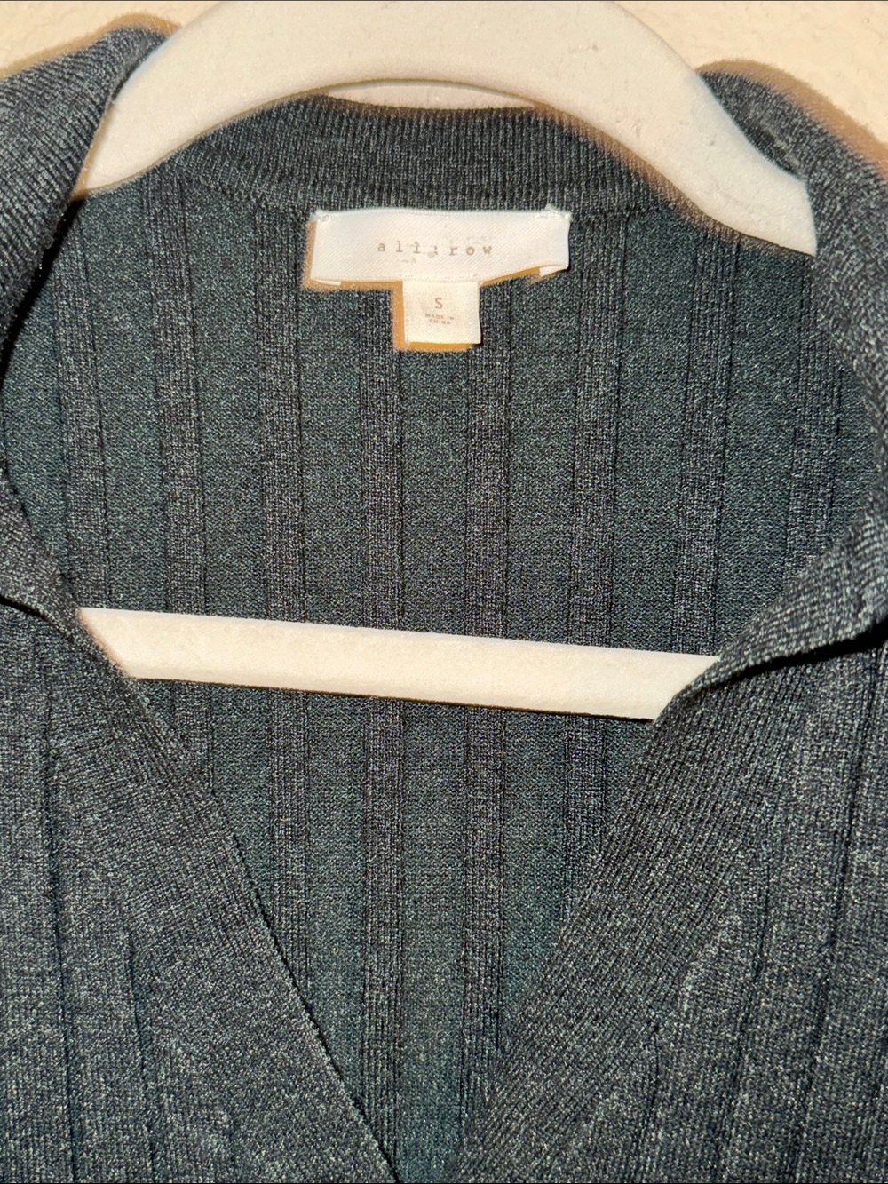 All Row Ribbed Collar‎ Dress Size Small - Picture 4 of 9